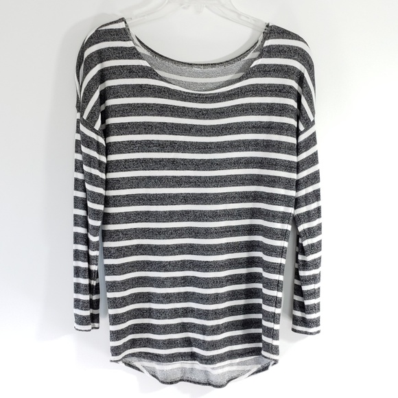 Audrey Style Tops - Stripe Shirt Scoop Neck Stripe Top sz M  [A1]